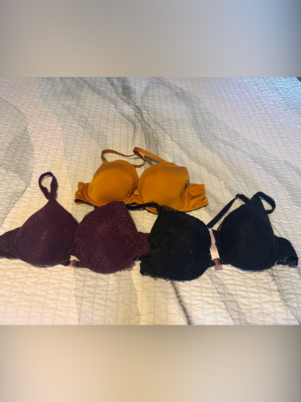 Savage X Fenty 38 B Bras Romantic Corded Front Closure